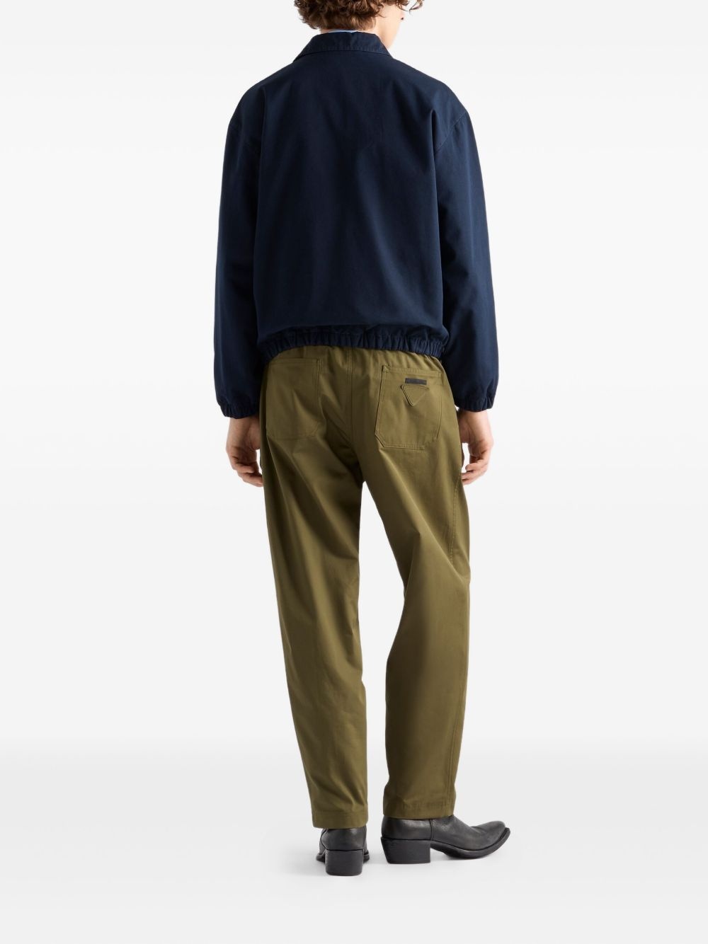 embroidered-logo zip-up jacket - 3