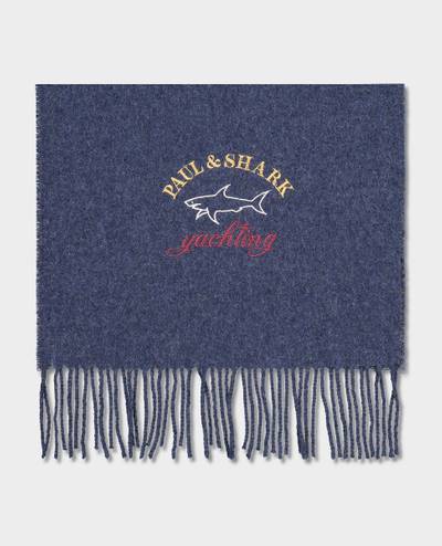 Paul & Shark Wool scarf with embroidered Logo outlook