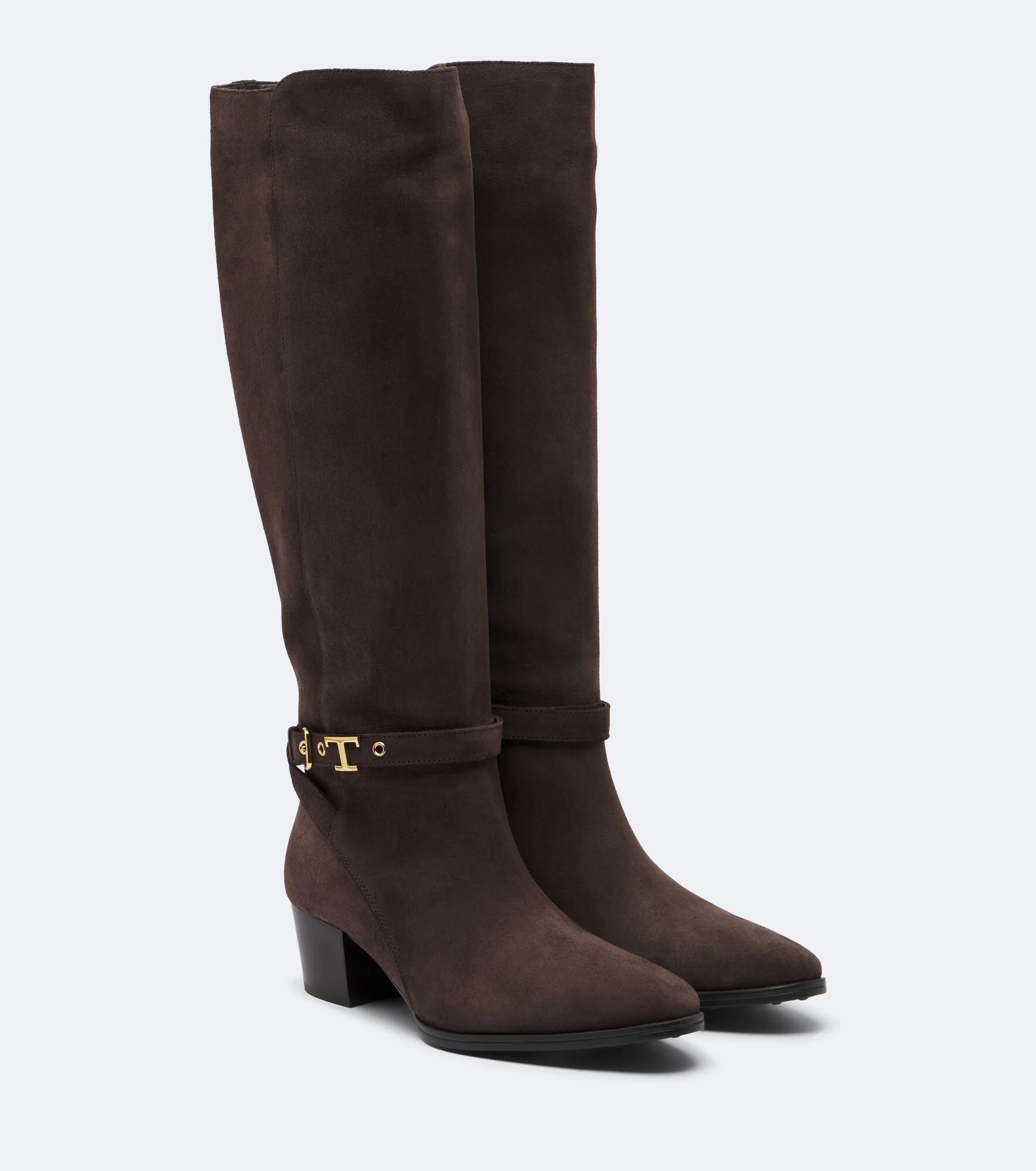 T Timeless suede knee-high boots - 1
