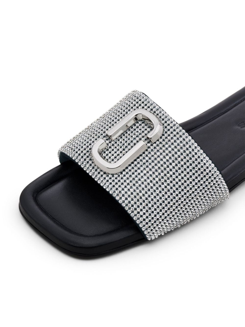 The J rhinestone-embellished leather sandals - 5