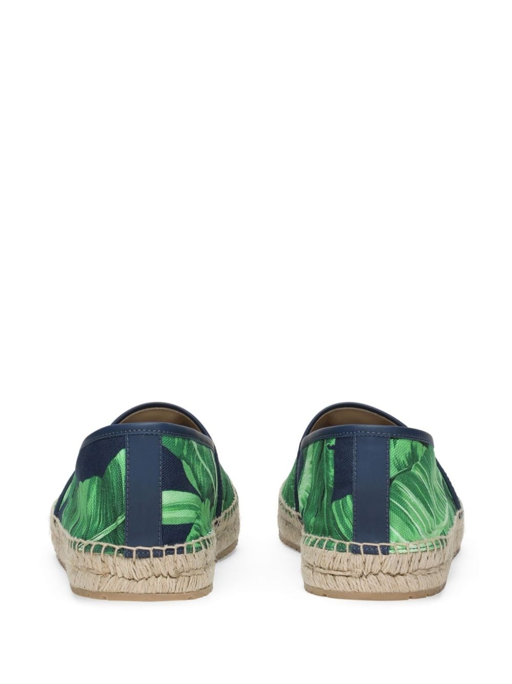 leaf-print canvas espadrilles - 3