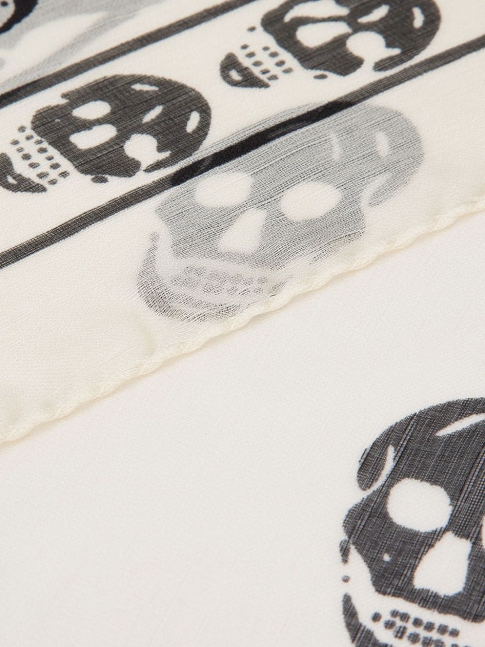 skull-print scarf - 2