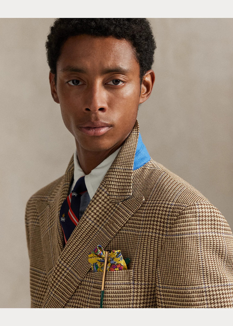 Polo Tailored Fit Plaid Suit Jacket 5