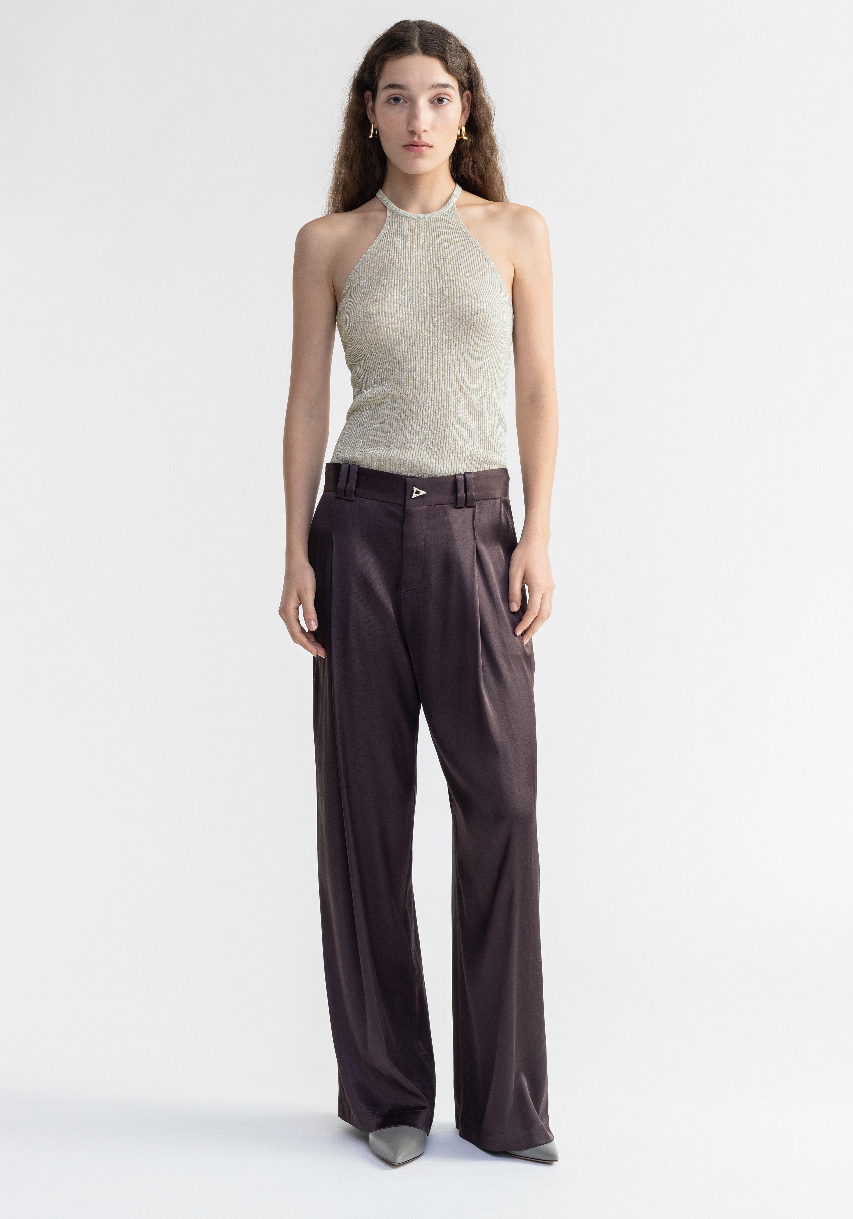 WELLEN
Satin wide-leg pants - 3
