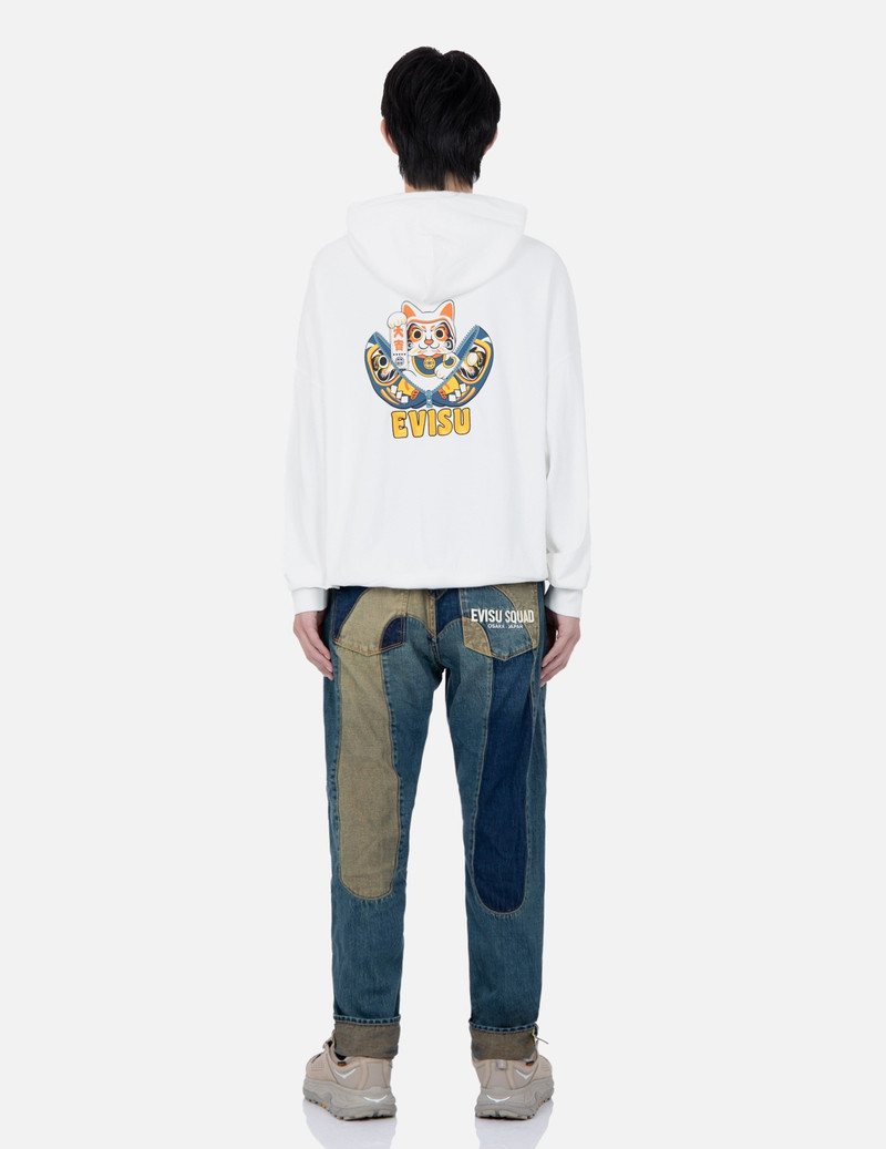 DECONSTRUCTION FABRIC BLOCKING DAICOCK CARROT-FIT DENIM JEANS #2017 5