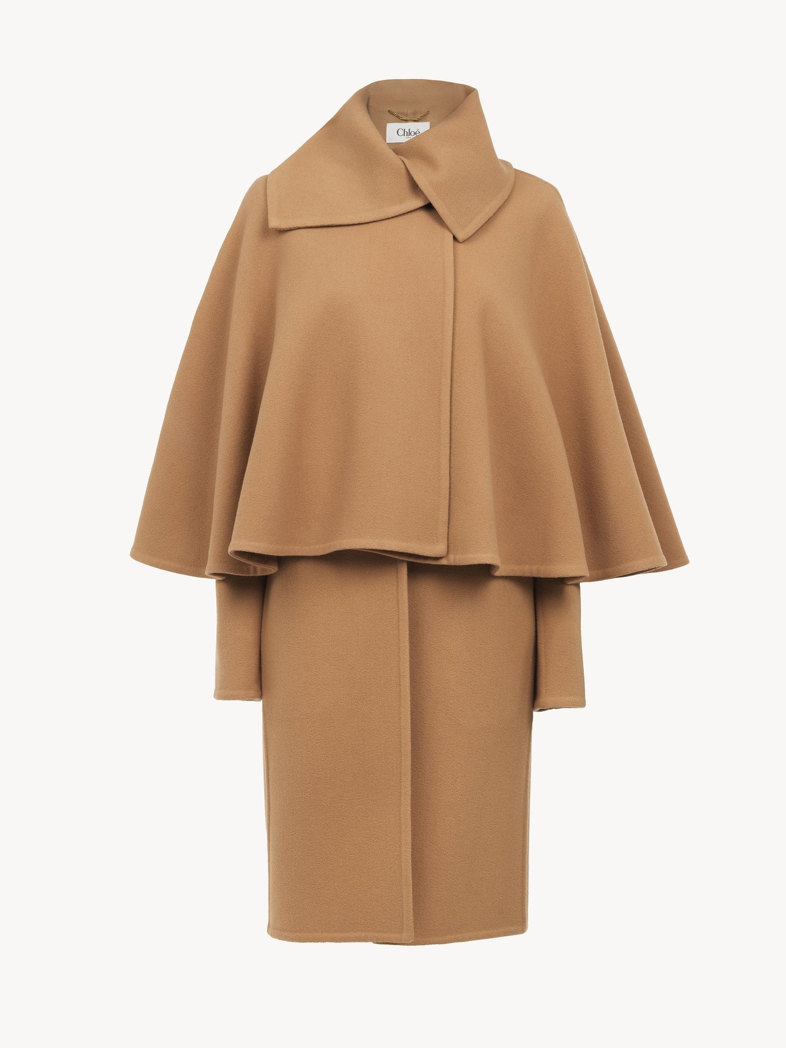 Chloé CAPE COAT IN WOOL & CASHMERE | REVERSIBLE