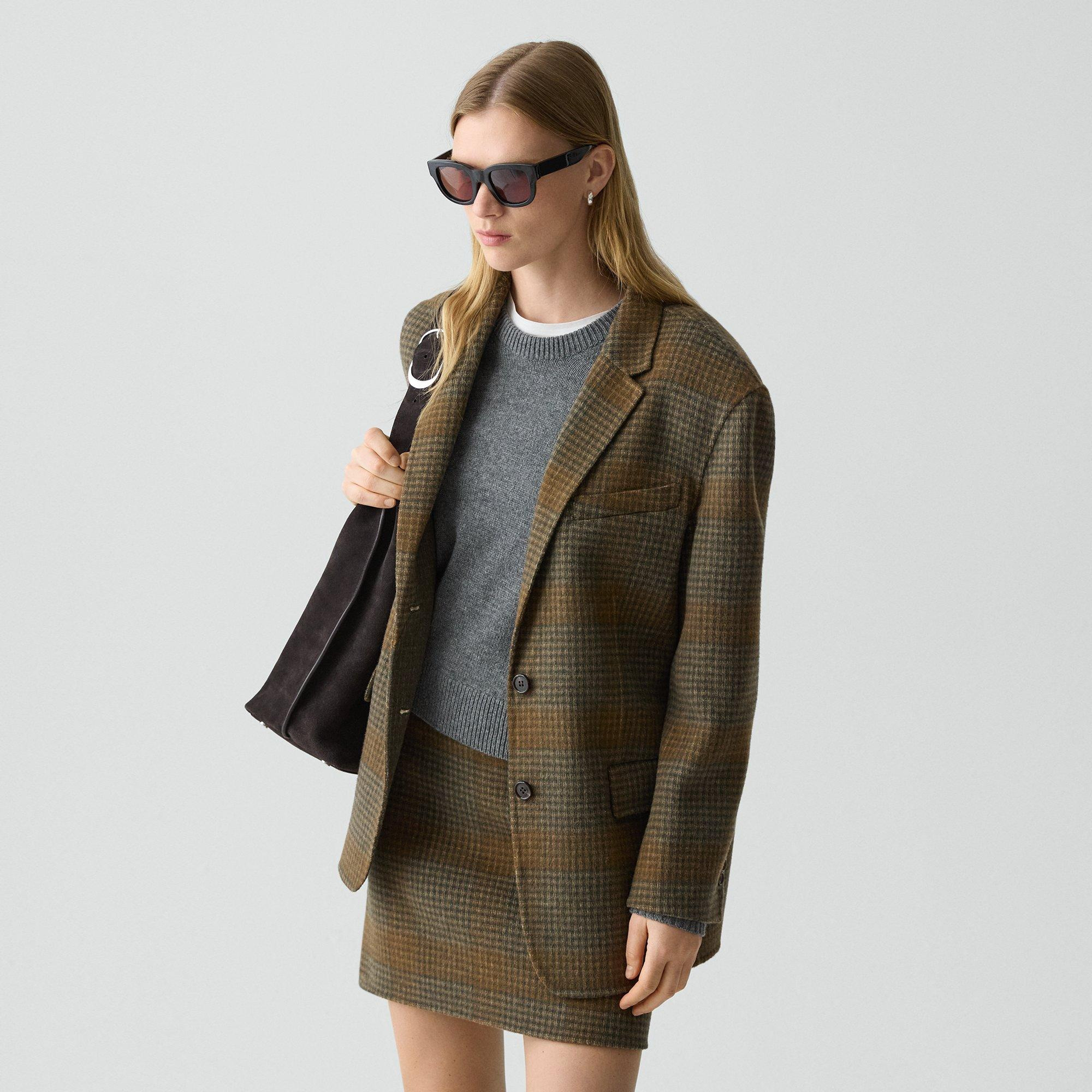 Oversized Blazer in Double-Face Wool-Cashmere - 3