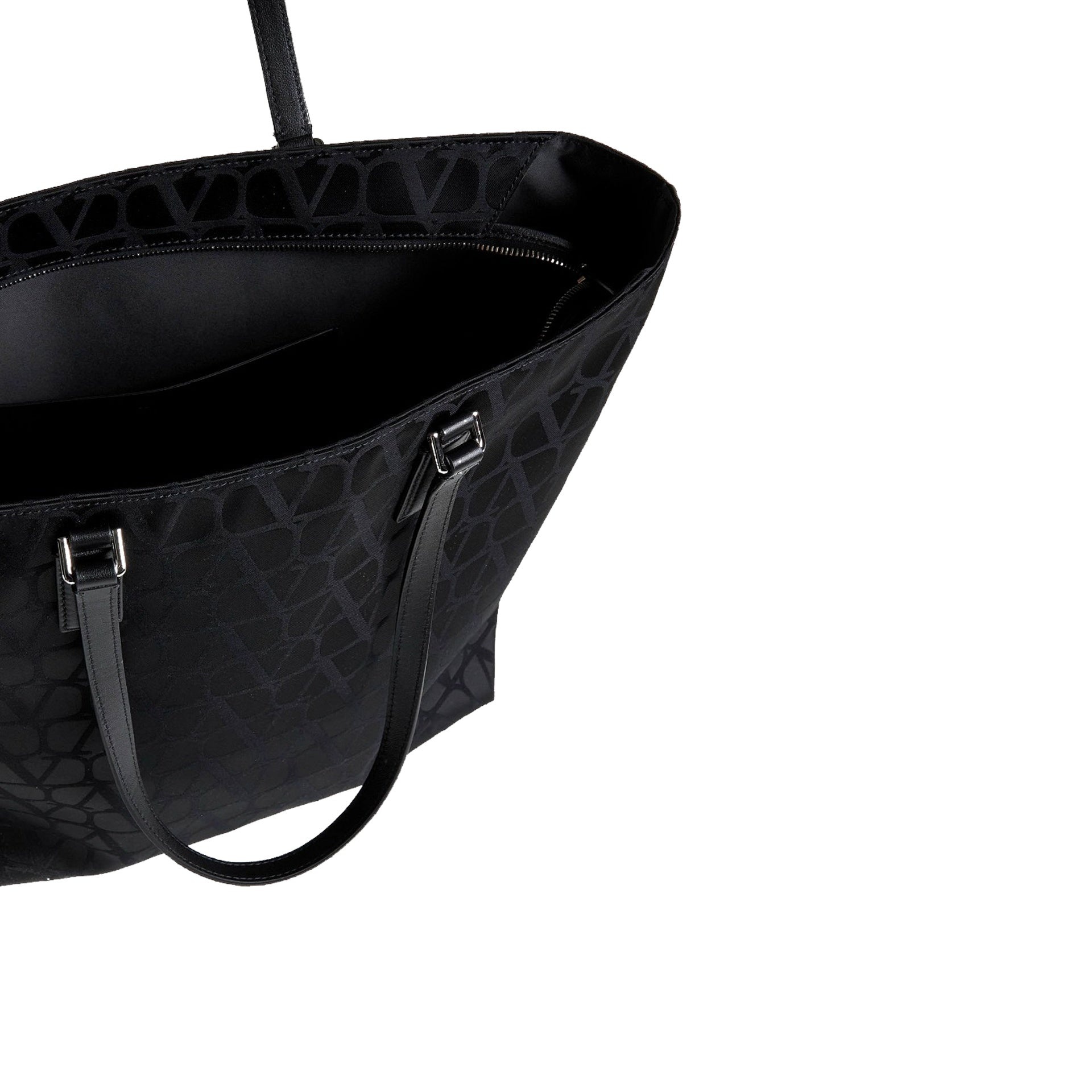Toile Iconographe Shopping Bag in Technical Fabric with Leather Details - 5
