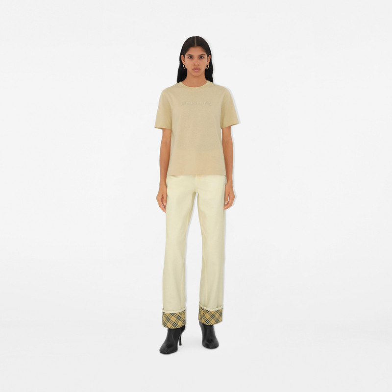 Burberry Paisley Logo Cotton T-shirt outlook