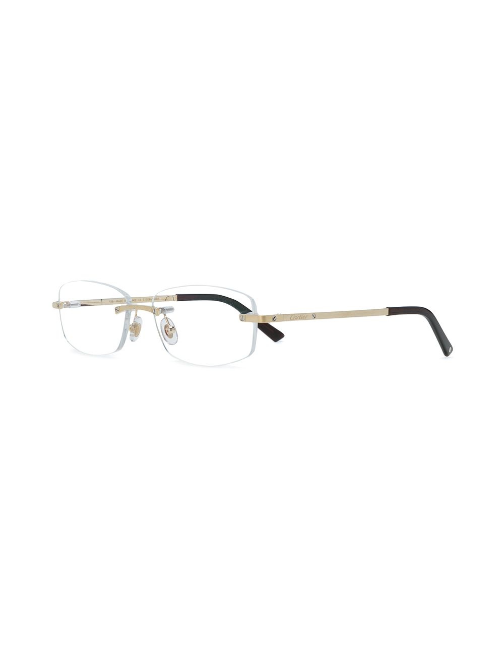 frameless square glasses - 2