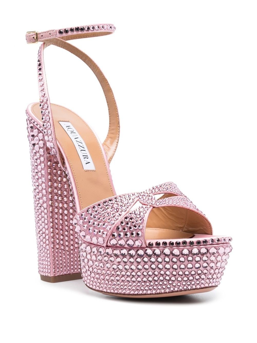 65mm crystal-embellished platform sandals - 2