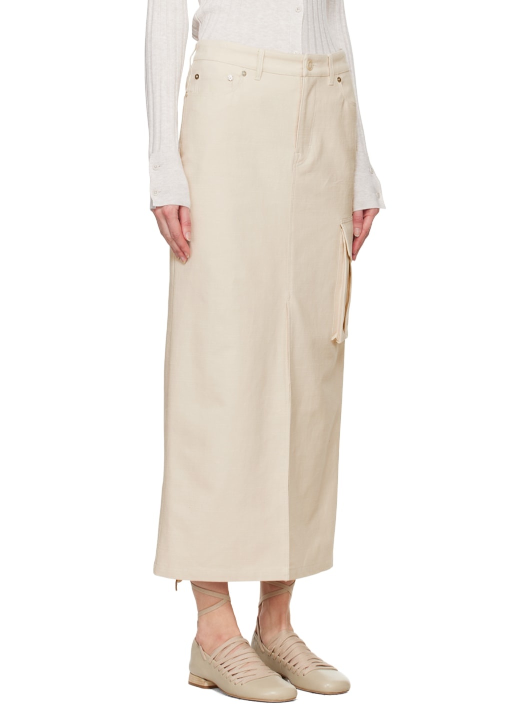Off-White Cargo Maxi Skirt - 2