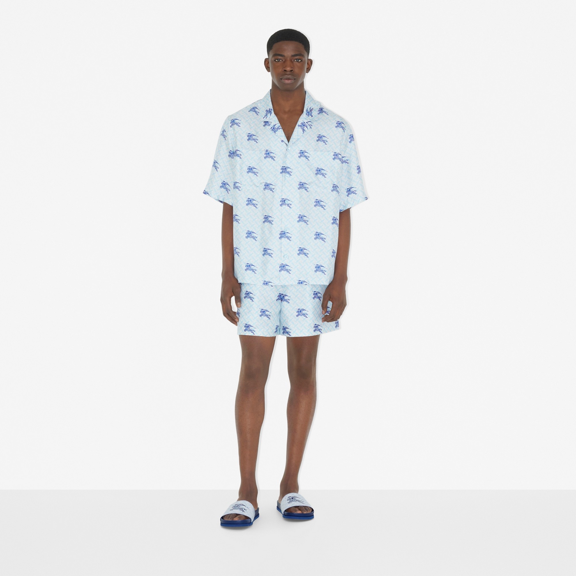 EKD Monogram Silk Pyjama Shirt - 2