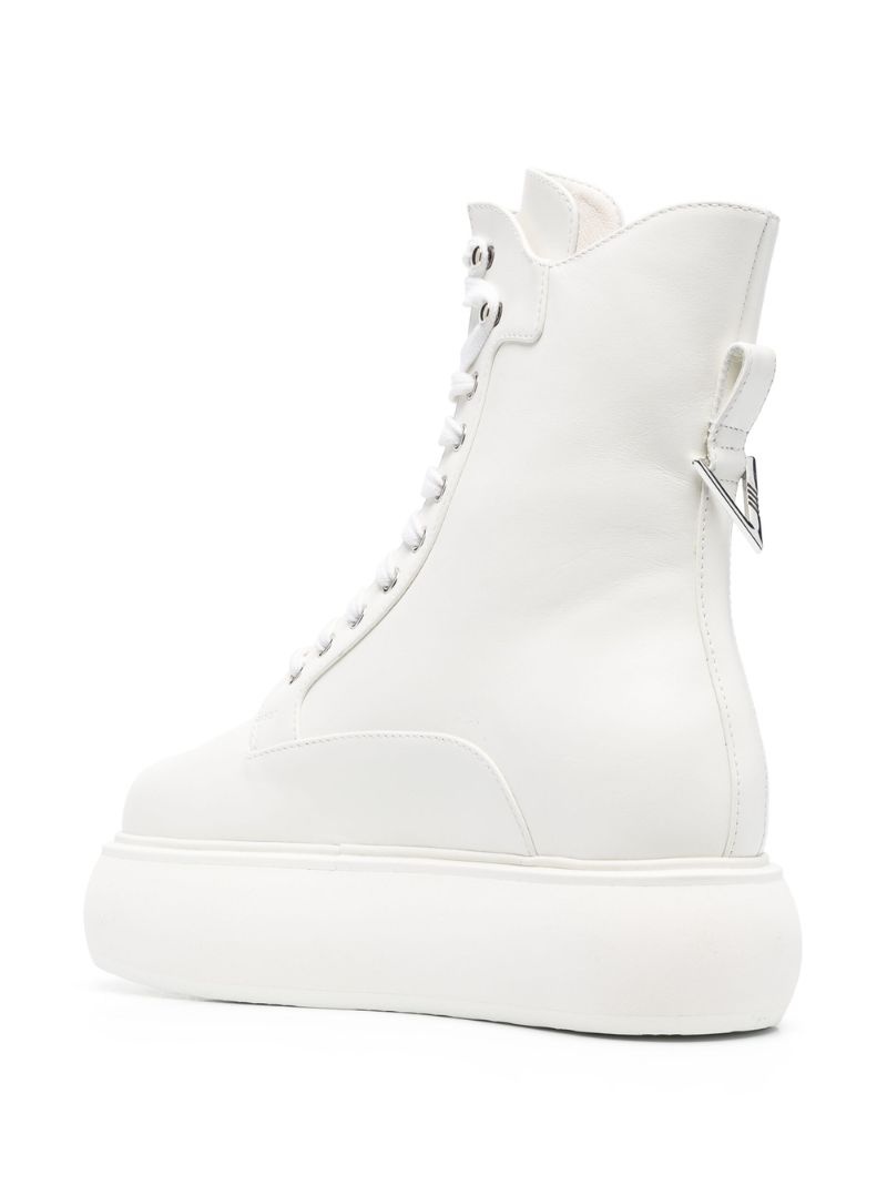 Selene flatform lace-up boots - 5