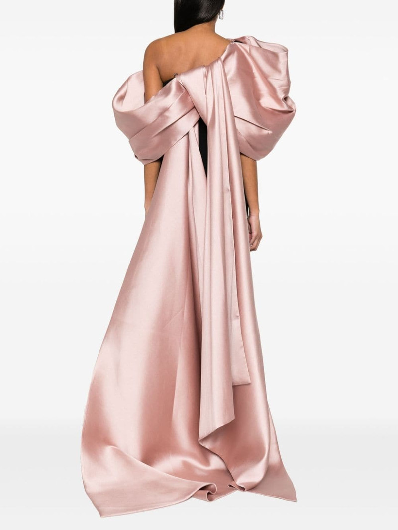 off-shouder crepe maxi dress 4