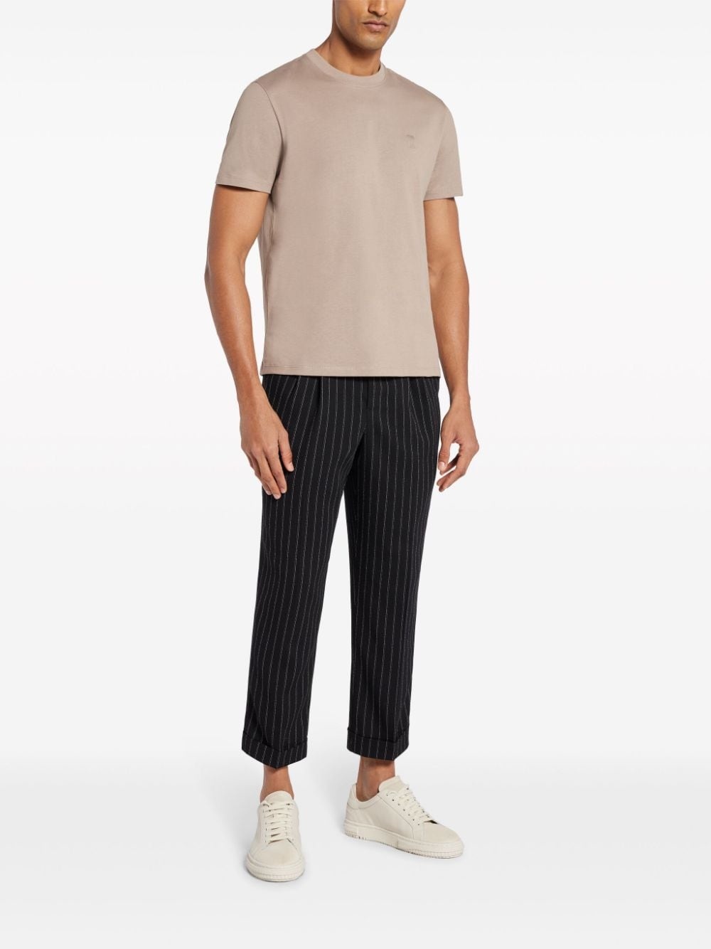 tapered-leg tailored trousers - 3
