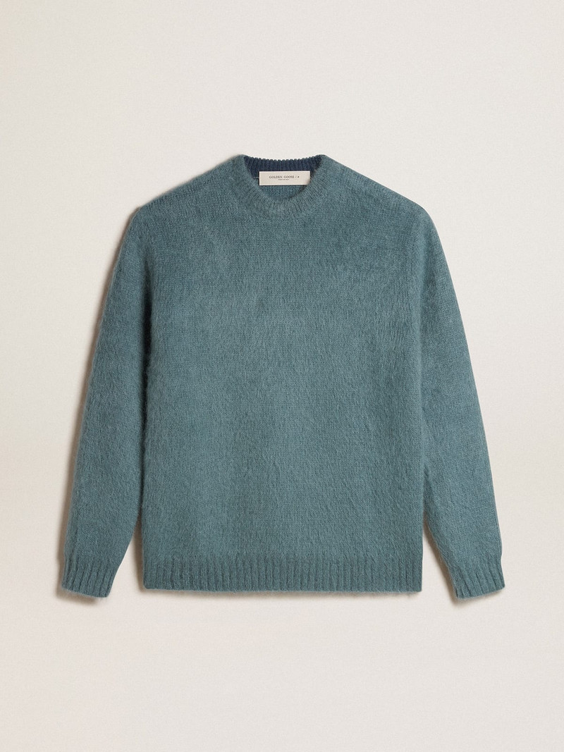 Powder-blue mohair sweater 1