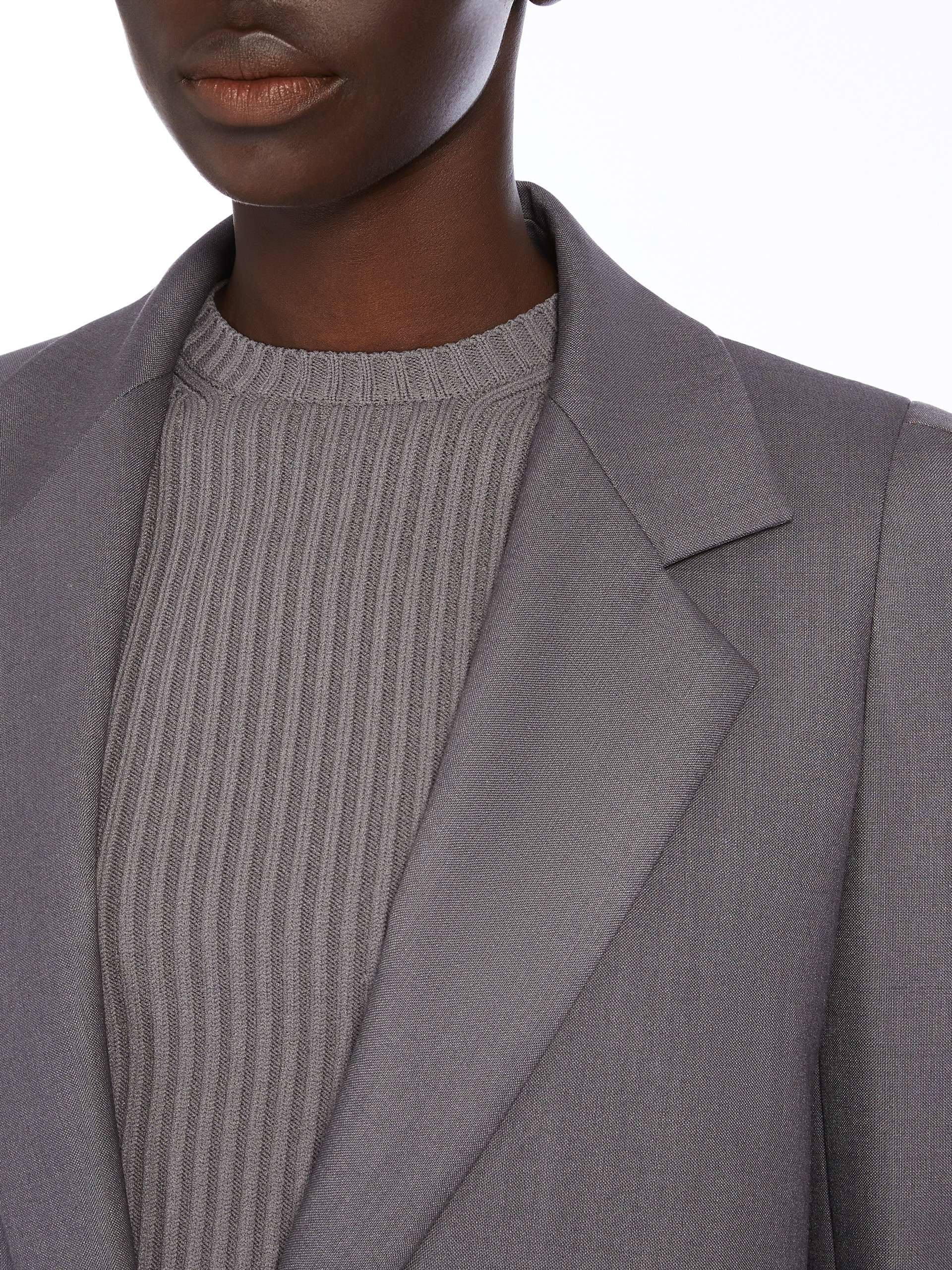 EBRIDI Single-breasted wool, mohair and silk blazer - 5
