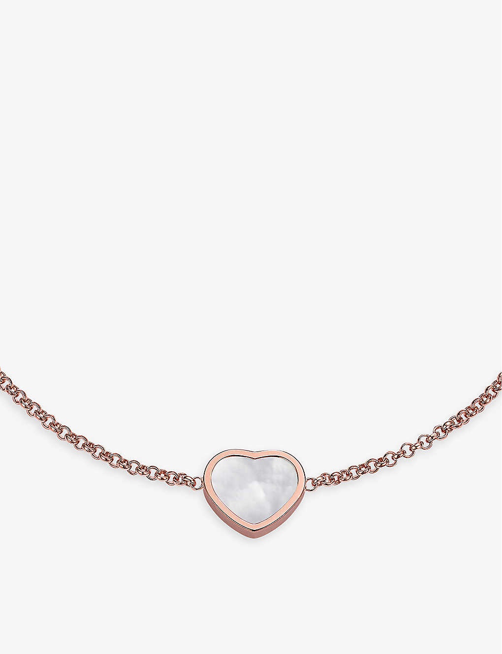 My Happy Hearts 18ct rose-gold and mother-of-pearl bracelet - 1