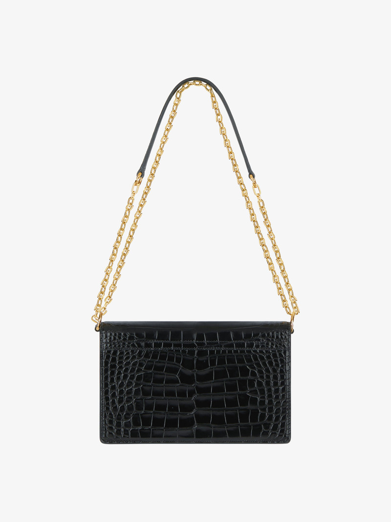 MEDIUM 4G BAG IN ALLIGATOR WITH CHAIN 5