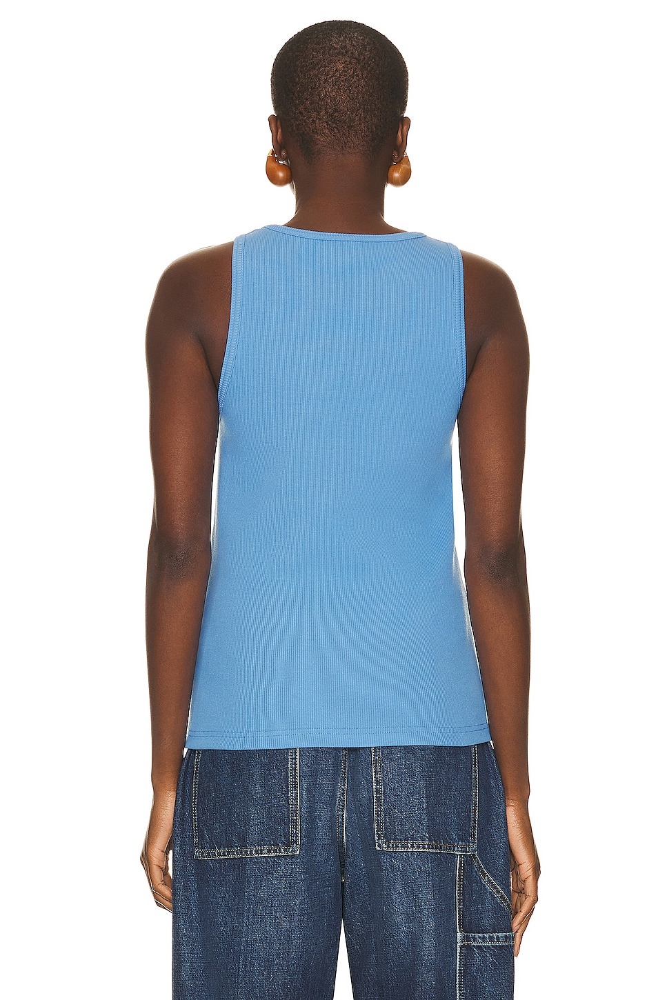 Stretch Cotton Rib Tank Top - 3
