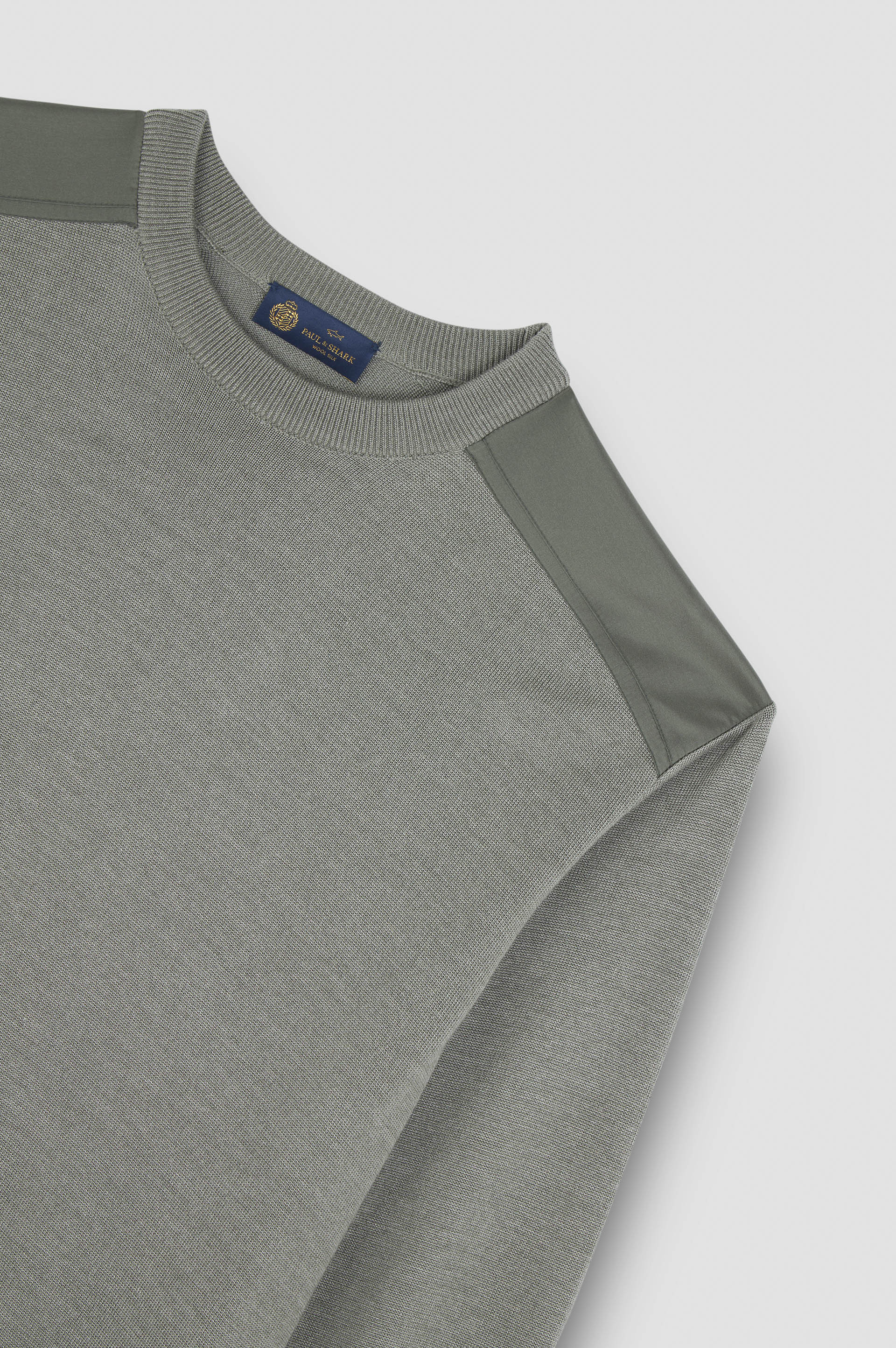 WOOL AND SILK CREWNECK SWEATER - 5