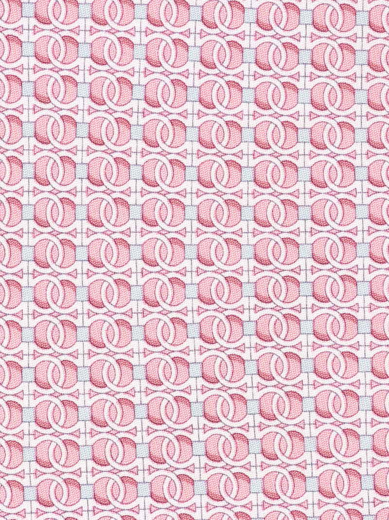 FERRAGAMO Gancini chain print silk tie outlook