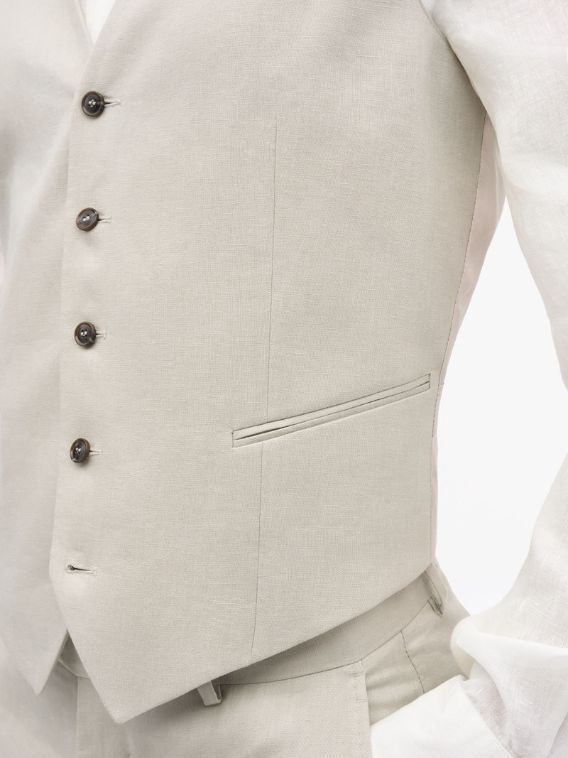 Winston Slim-Fit Linen Waistcoat 4