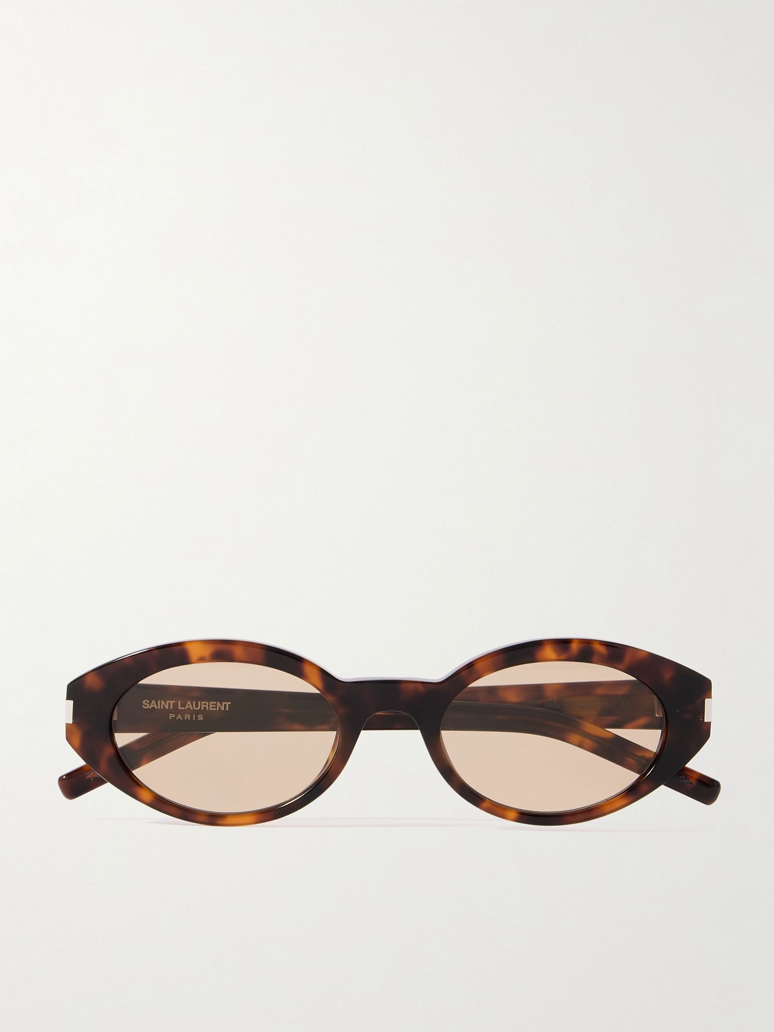 Oval-frame tortoiseshell acetate sunglasses Tortoiseshell - 1