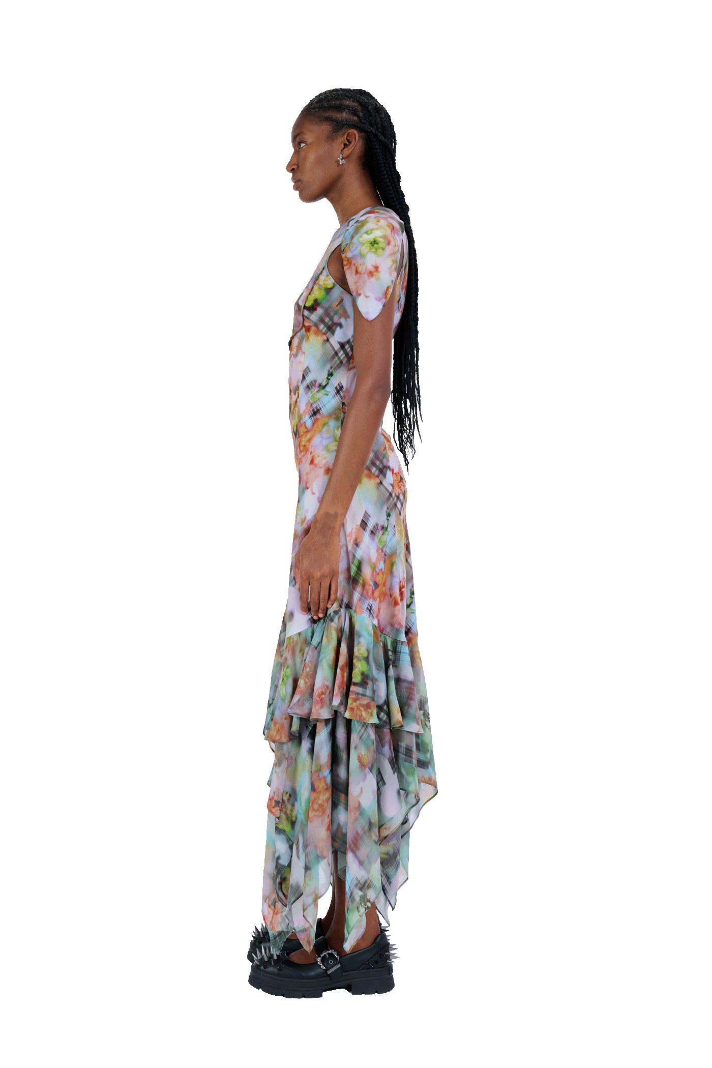 GARDEN BLUR HILLARY DRESS - 6
