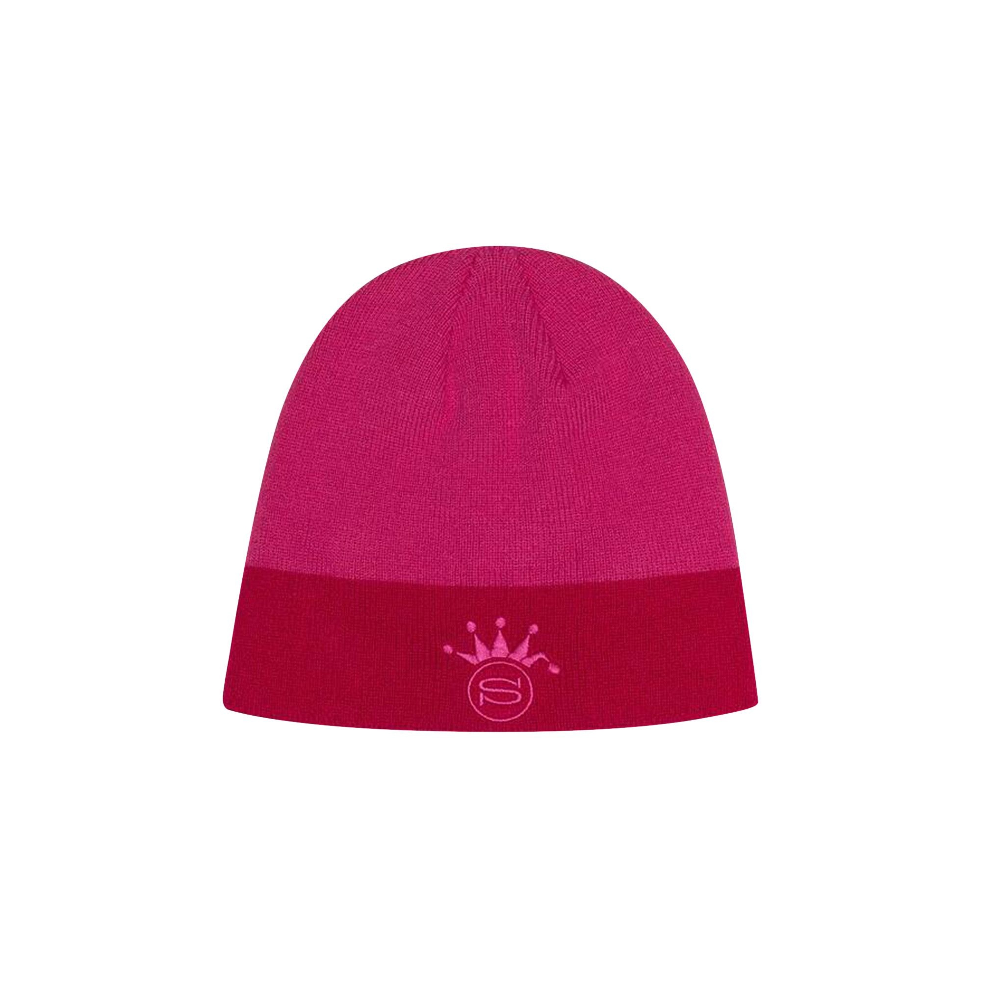 Stussy S Crown Jacquard Skullcap 'Pink' - 1