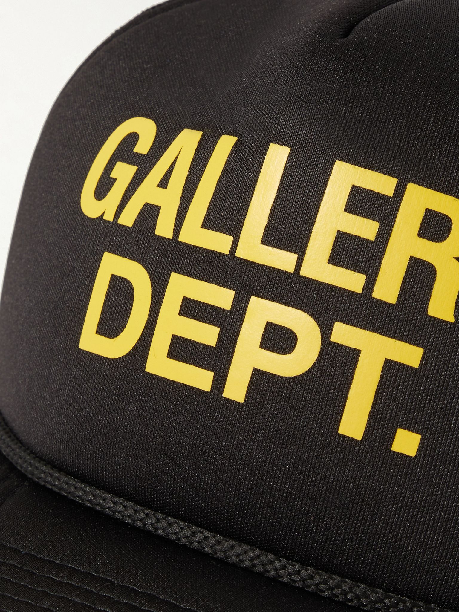 Logo-Print Foam and Mesh Trucker Cap Black - 4