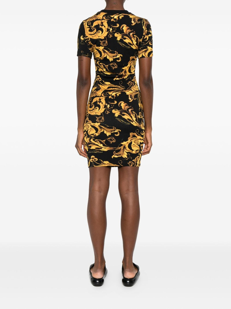 baroque-print short-sleeve mini dress 4