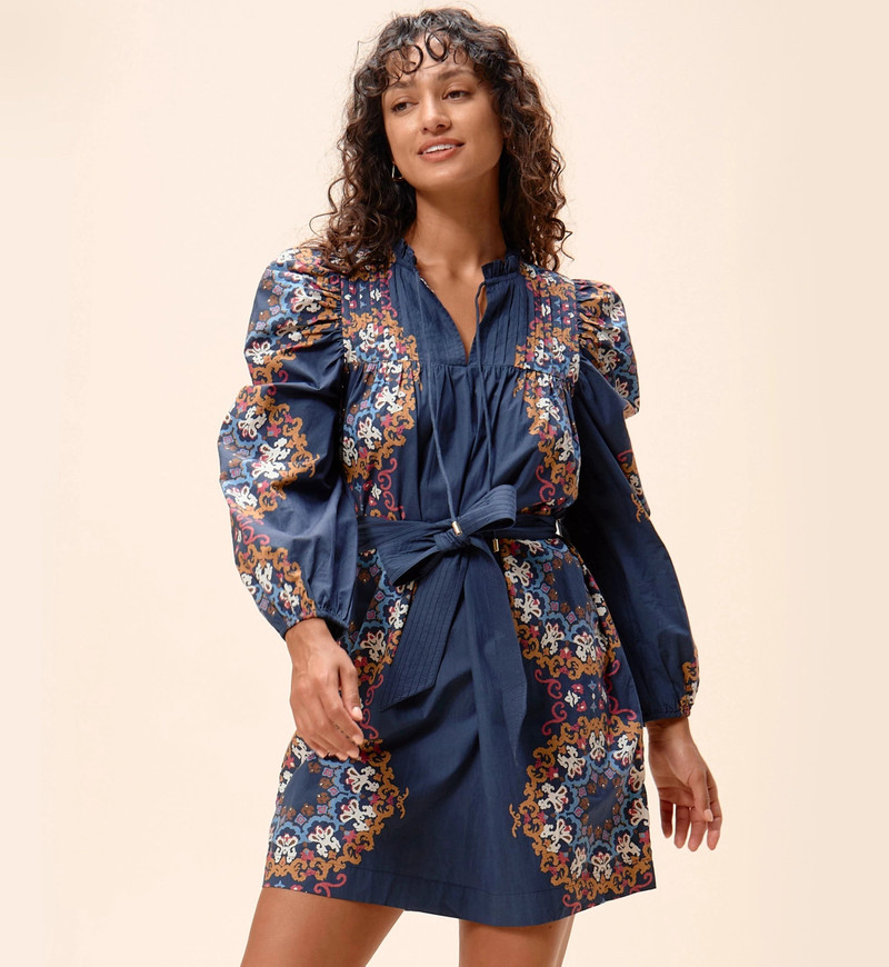 Cleobella IVANA MINI DRESS | VENEZIA BLUE outlook