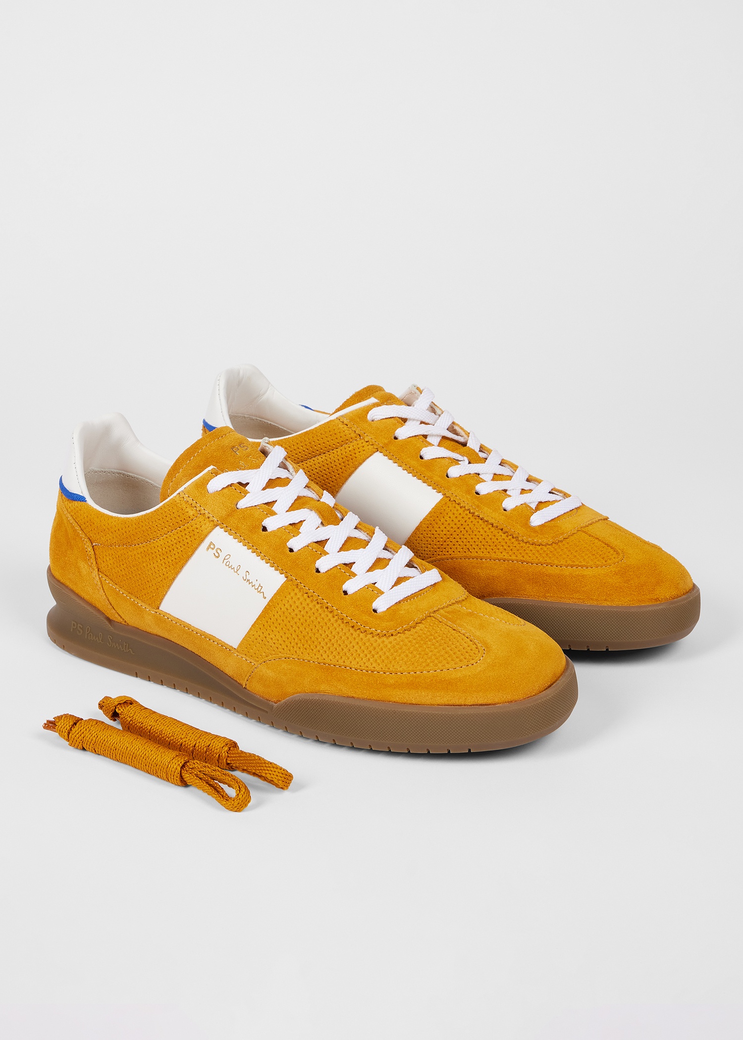Yellow Ochre Suede 'Dover' Trainers - 3