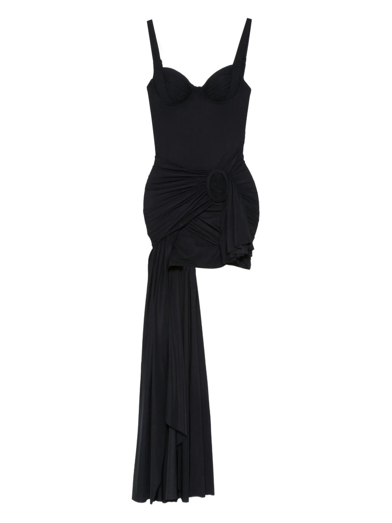Balenciaga Ruched Midi Dress 1