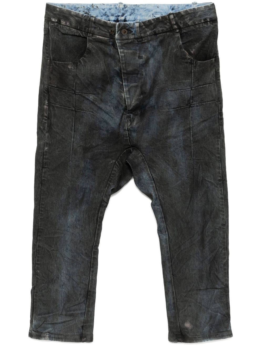 button fastening jeans - 1