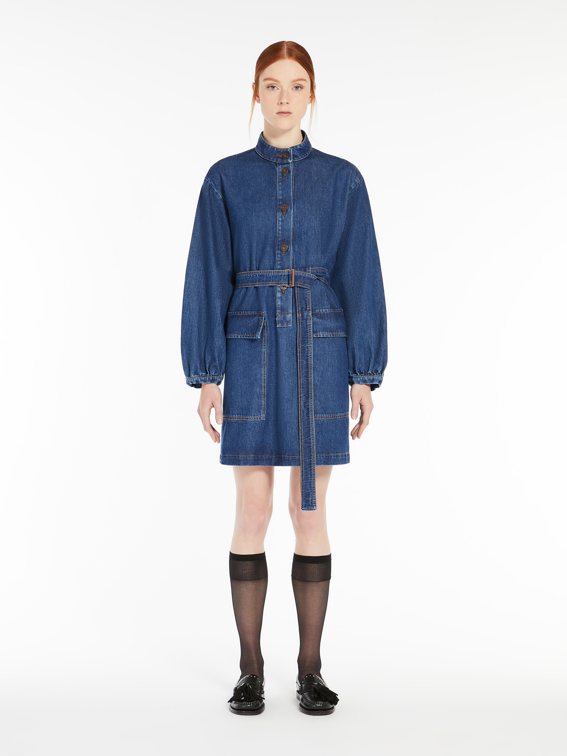 EURO Belted denim dress - 3