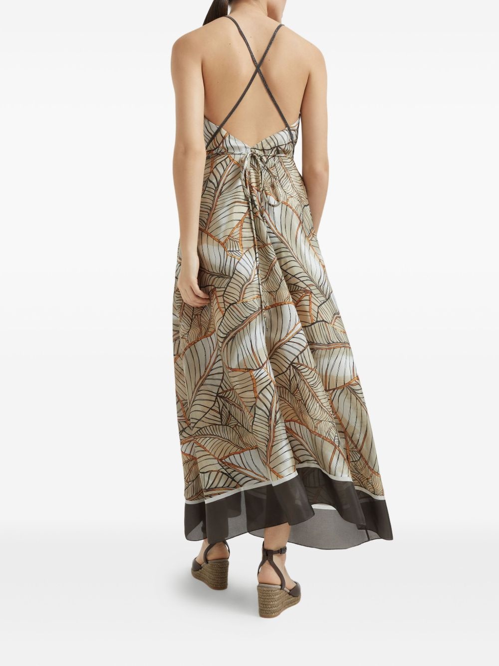 Monili chain-detail dress - 4