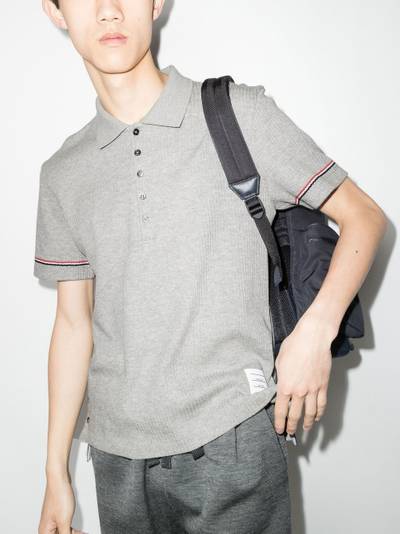 Thom Browne RWB micro thermal polo shirt outlook