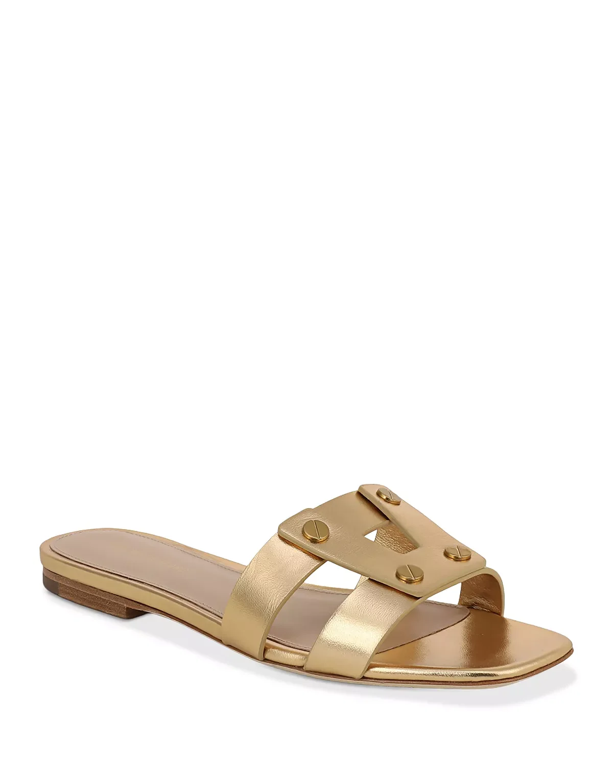 Women's Via Leather Slide Sandals - 1
