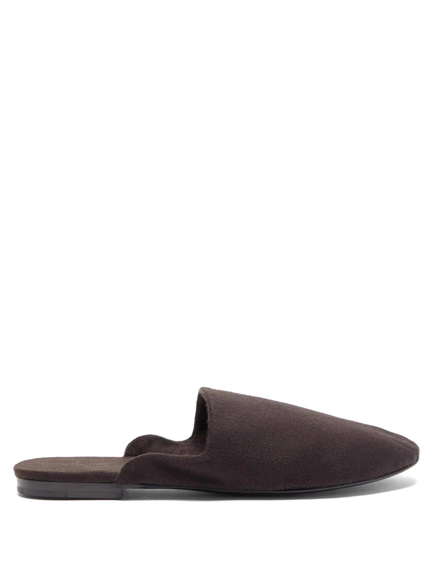 Granpa cashmere backless loafers - 1