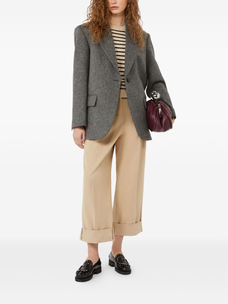 WEEKEND Max Mara herringbone single-breasted blazer outlook