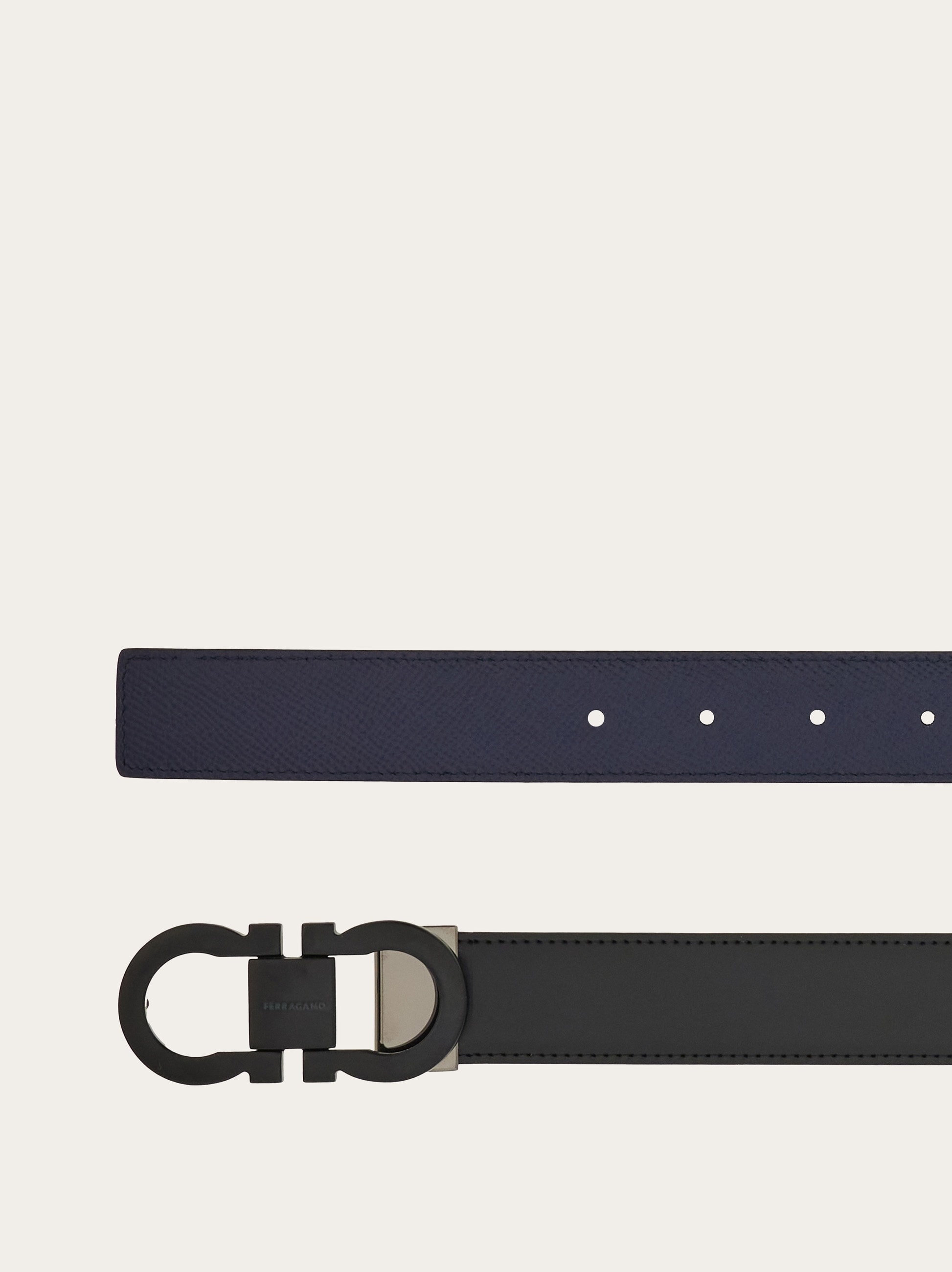 Reversible and adjustable Gancini belt - 2