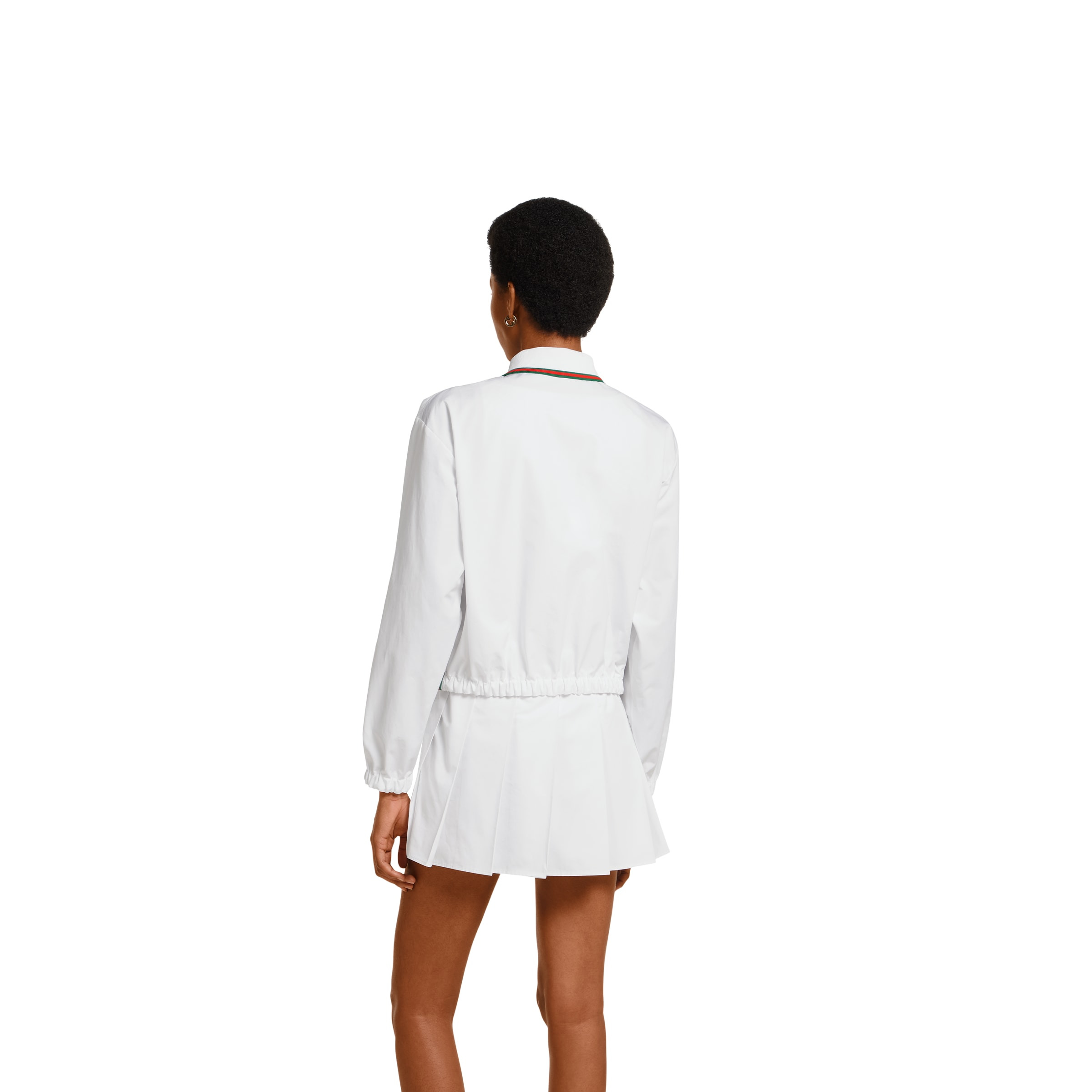 Cotton poplin shirt with drawstring - 4