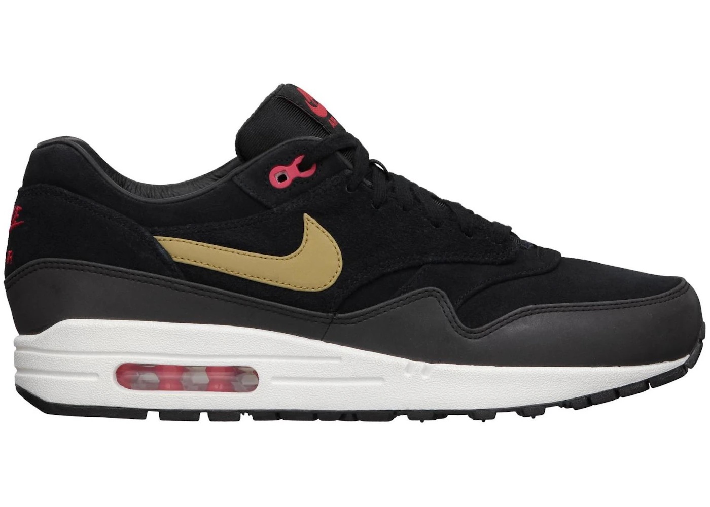 Nike Air Max 1 Gold Hyper Red - 1