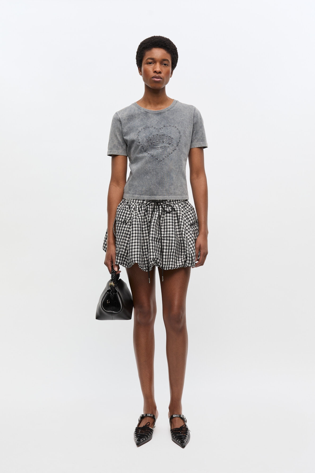 GREY WASHED HEART T-SHIRT - 3