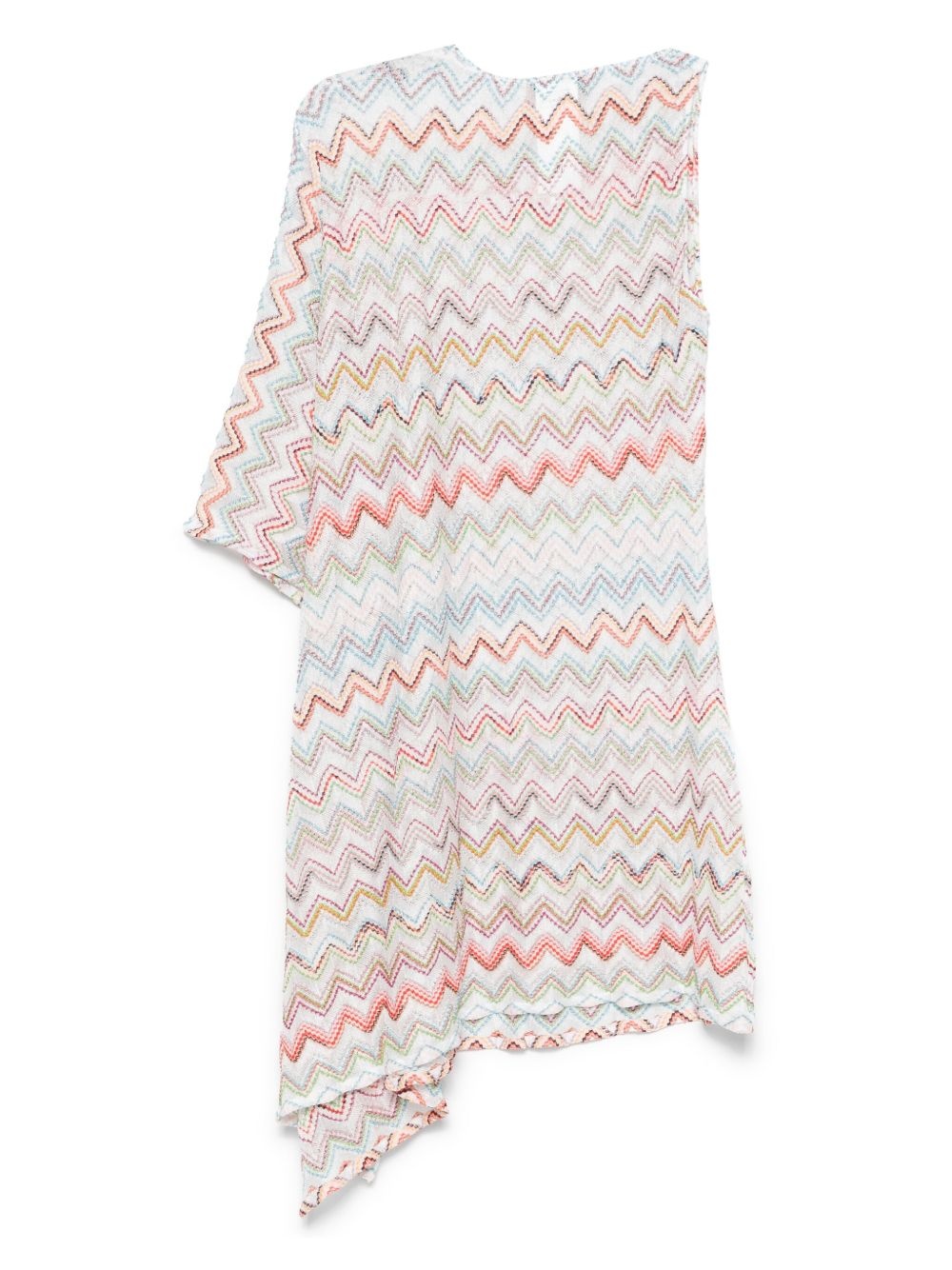 striped asymmetric cover-up - 2