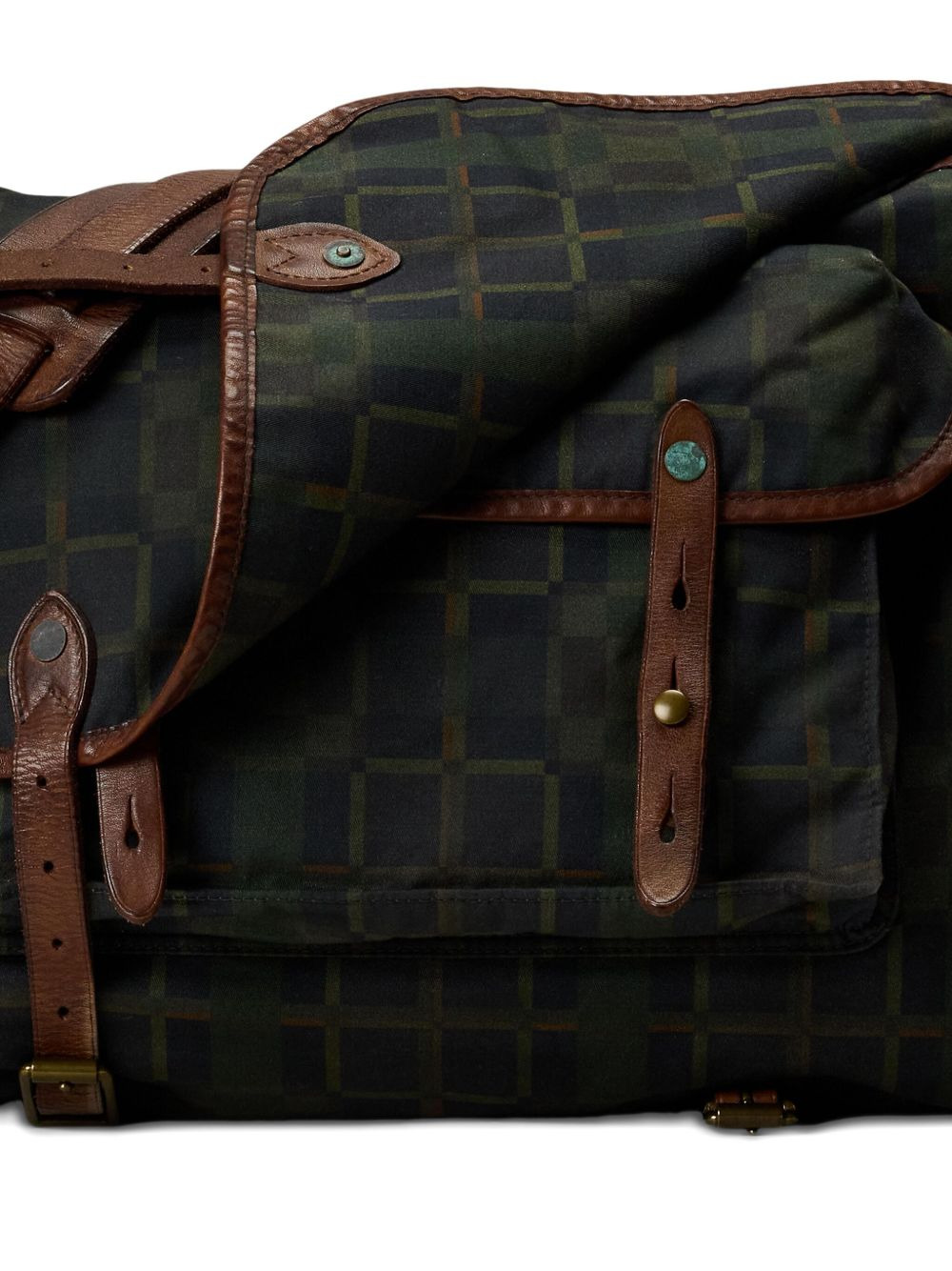 medium checked messenger bag - 5