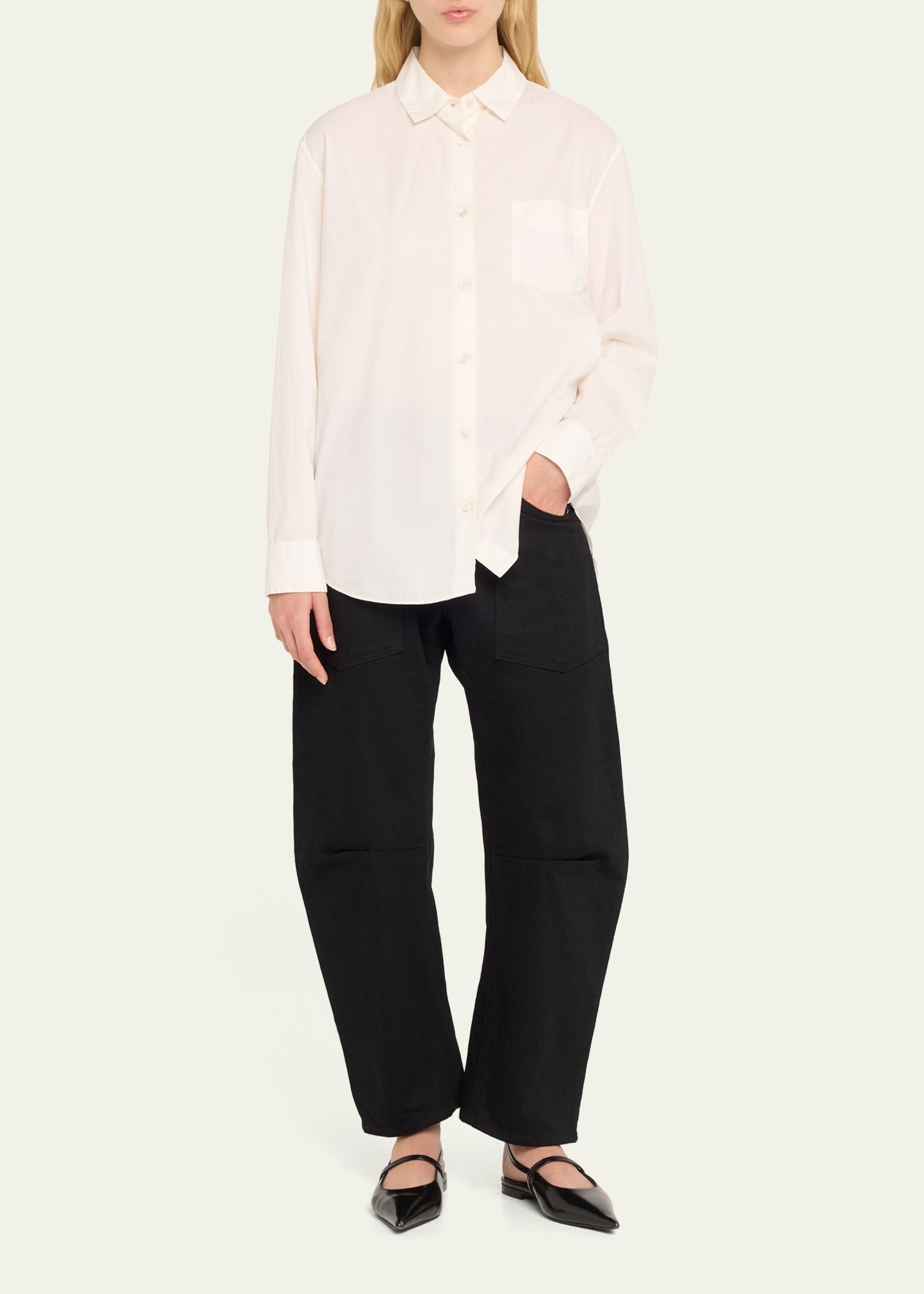 Shon Curved Denim Pants - 2